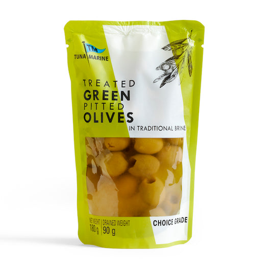 Pitted Green Olives 180g - Mediterranean Delicacies