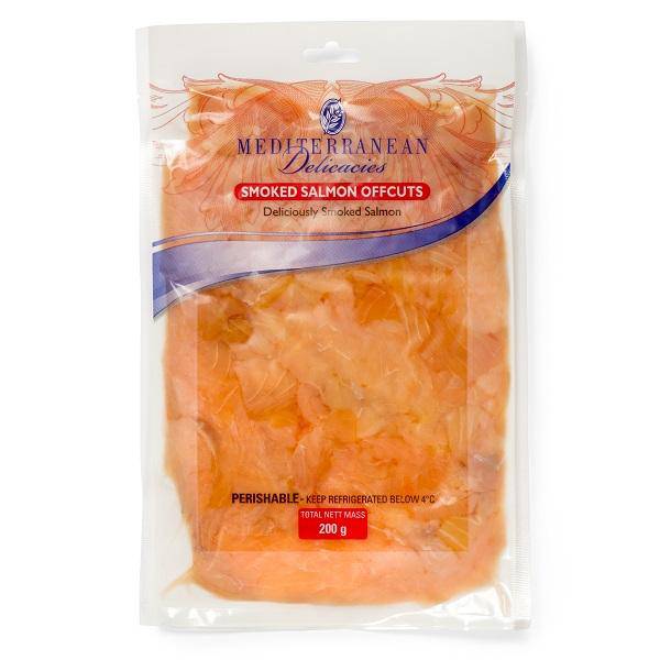 Cold Smoked Salmon Offcuts 200g - Mediterranean Delicacies