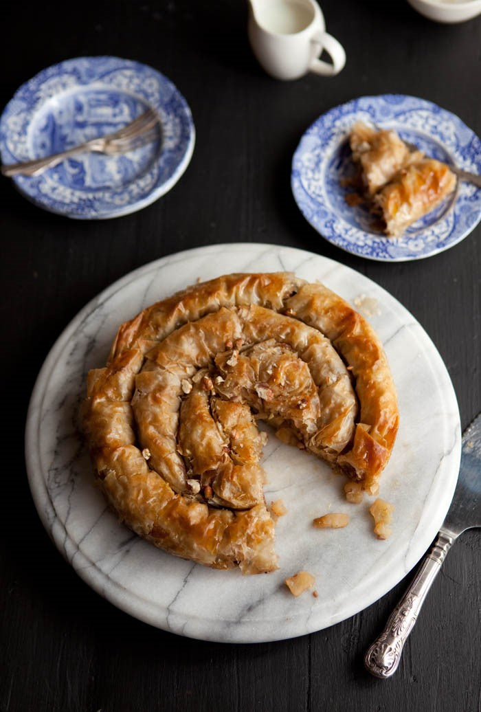 Apple Phyllo Pie with Pecans and Maple