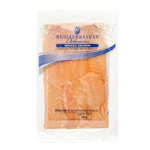 Cold Smoked Salmon Ribbons 100g - Mediterranean Delicacies