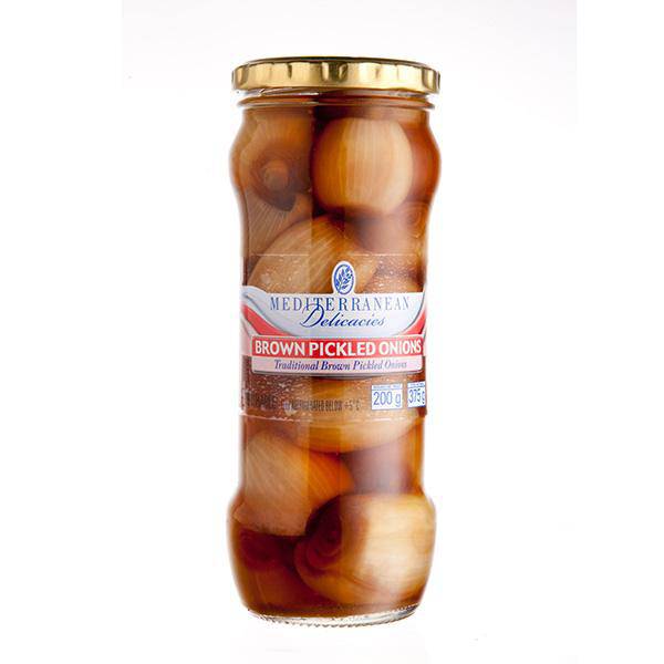 Brown Pickled Onions 375g - Mediterranean Delicacies