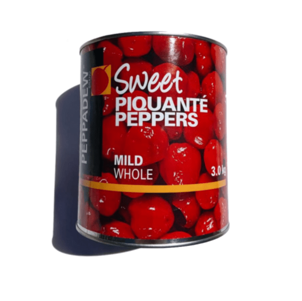 Sweet Piqante Peppers Whole 3kg Tin - Mediterranean Delicacies